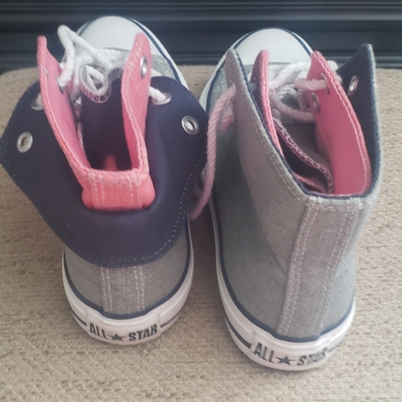 Converse pink & navy duo Size 7 - Picture 10 of 12